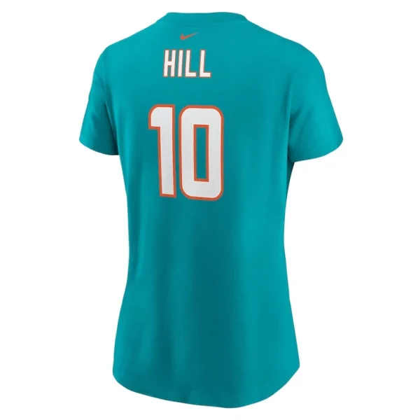 Tyreek hill miami dolphins nike womens player name number t shirt Aqua L
