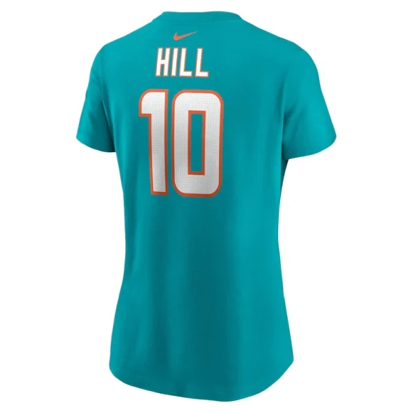 Tyreek hill miami dolphins nike womens player name number t shirt Aqua L