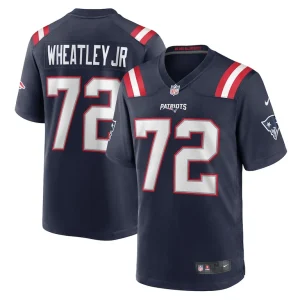Tyrone wheatley new england patriots nike team game jersey Navy