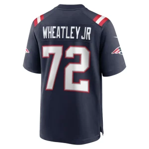 Tyrone wheatley new england patriots nike team game jersey Navy L