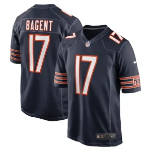 Tyson bagent chicago bears nike game jersey Navy