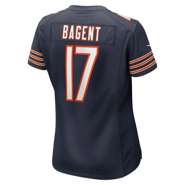 Tyson bagent chicago bears nike womens game jersey Navy L