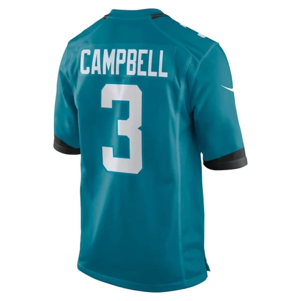 Tyson campbell jacksonville jaguars nike team game jersey Teal L
