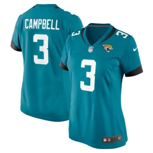 Tyson campbell jacksonville jaguars nike womens game jersey Teal