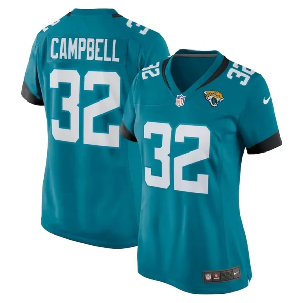 Tyson campbell jacksonville jaguars nike womens game jersey Teal