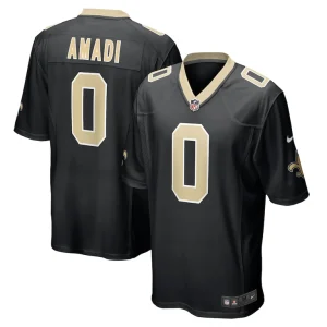 Ugo amadi new orleans saints nike team game jersey Black