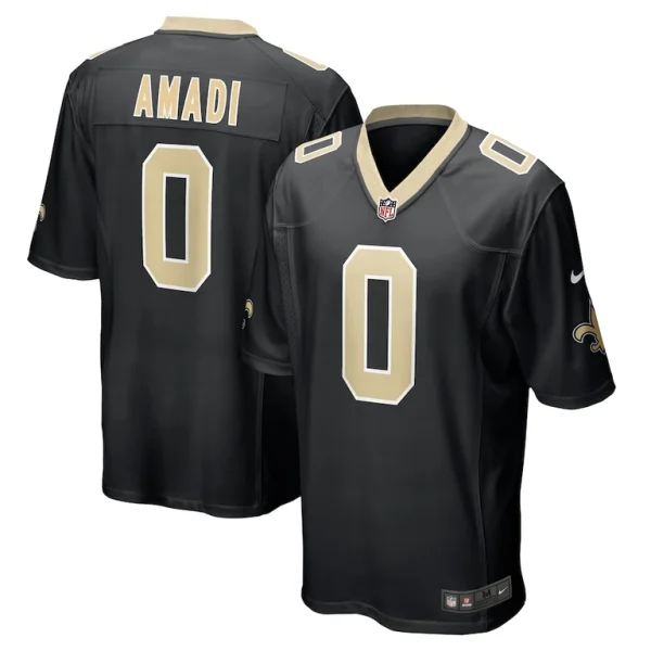 Ugo amadi new orleans saints nike team game jersey Black