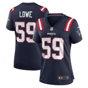 Vederian lowe new england patriots nike womens team game jersey Navy