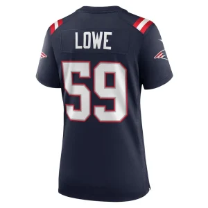 Vederian lowe new england patriots nike womens team game jersey Navy L