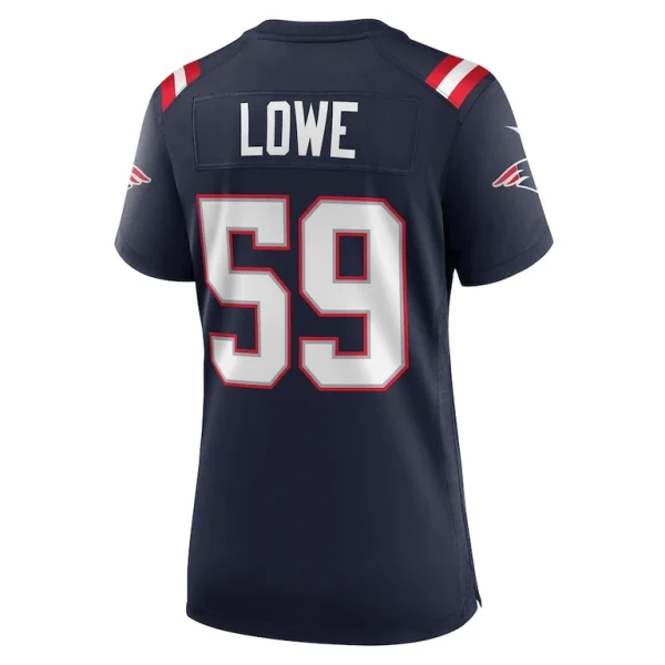 Vederian lowe new england patriots nike womens team game jersey Navy L