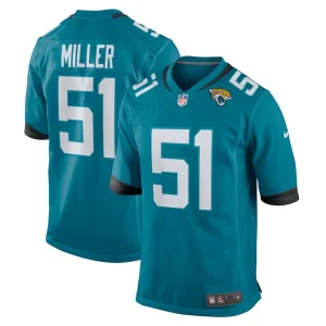 Ventrell miller jacksonville jaguars nike game jersey Teal