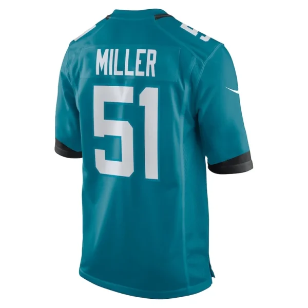 Ventrell miller jacksonville jaguars nike game jersey Teal L
