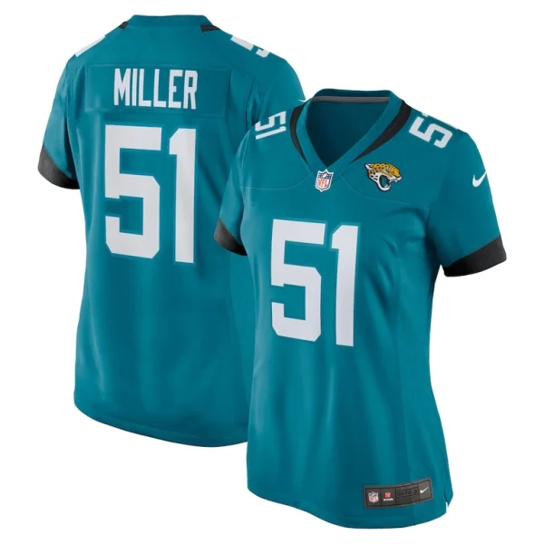 Ventrell miller jacksonville jaguars nike womens game jersey Teal