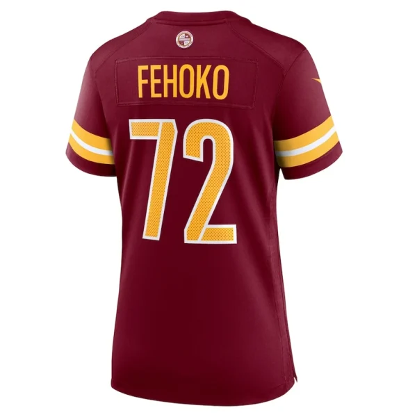 Viliami fehoko jr. washington commanders nike womens team game jersey Burgundy L