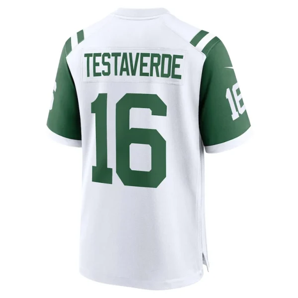 Vinny testaverde new york jets nike classic alternate retired player game jersey White L