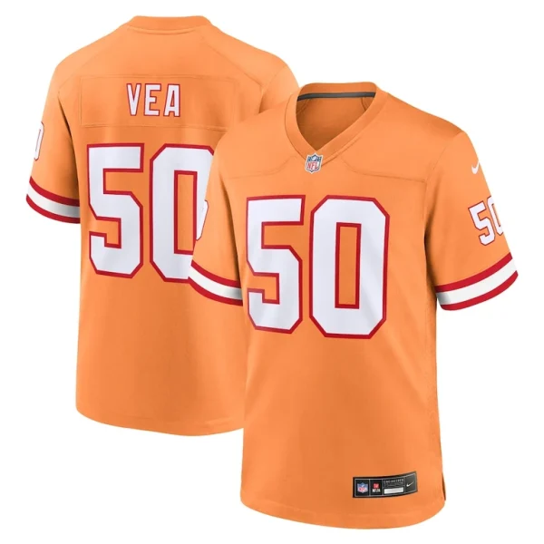 Vita vea tampa bay buccaneers nike throwback game jersey Orange