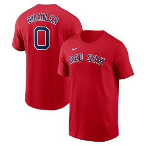 Walker buehler boston red sox nike fuse name number t shirt Red
