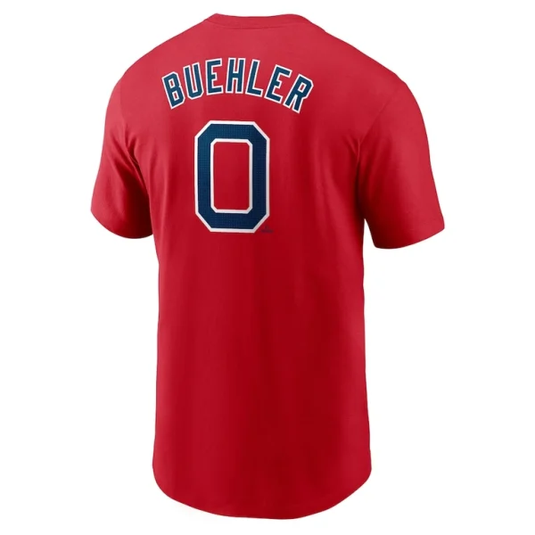 Walker buehler boston red sox nike fuse name number t shirt Red L