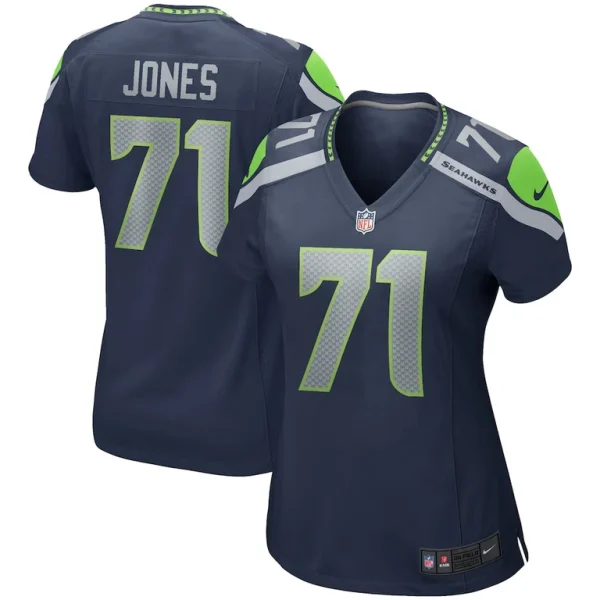 Walter jones seattle seahawks nike womens game retired player jersey College navy