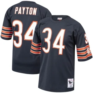 Walter payton chicago bears 1985 mitchell ness authentic throwback retired player jersey Navy