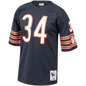 Walter payton chicago bears 1985 mitchell ness authentic throwback retired player jersey Navy 40