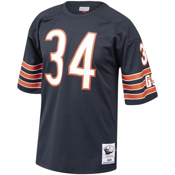 Walter payton chicago bears 1985 mitchell ness authentic throwback retired player jersey Navy 40