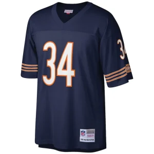 Walter payton chicago bears mitchell ness big tall 1985 retired player replica jersey Navy 3XB
