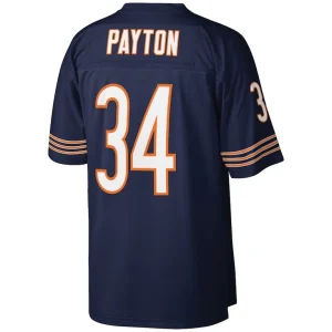 Walter payton chicago bears mitchell ness big tall 1985 retired player replica jersey Navy 4XB