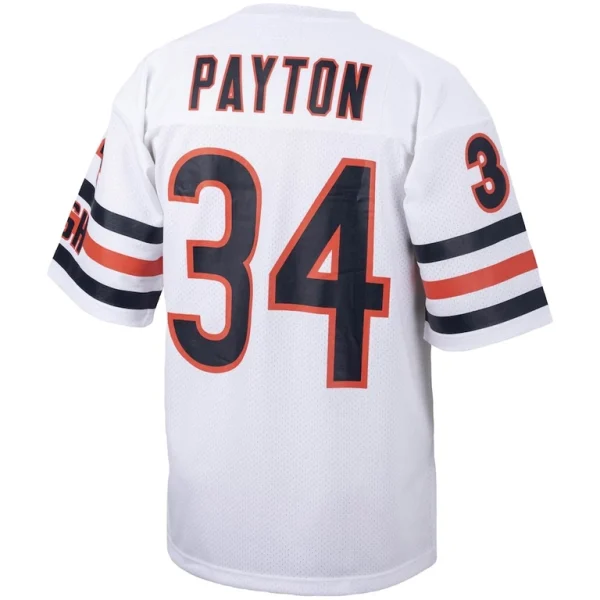 Walter payton chicago bears mitchell ness big tall 1985 retired player replica jersey White 4XB