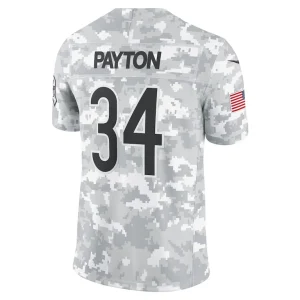 Walter payton chicago bears nike 2024 salute to service retired player limited jersey Arctic camo L