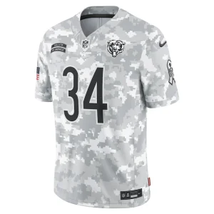 Walter payton chicago bears nike 2024 salute to service retired player limited jersey Arctic camo M