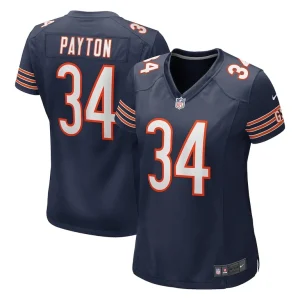 Walter payton chicago bears nike womens game retired player jersey Navy