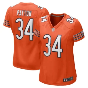 Walter payton chicago bears nike womens retired player jersey Orange