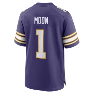 Warren moon minnesota vikings nike classic retired player game jersey Purple L