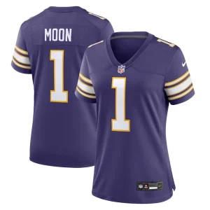 Warren moon minnesota vikings nike womens classic retired player game jersey Purple