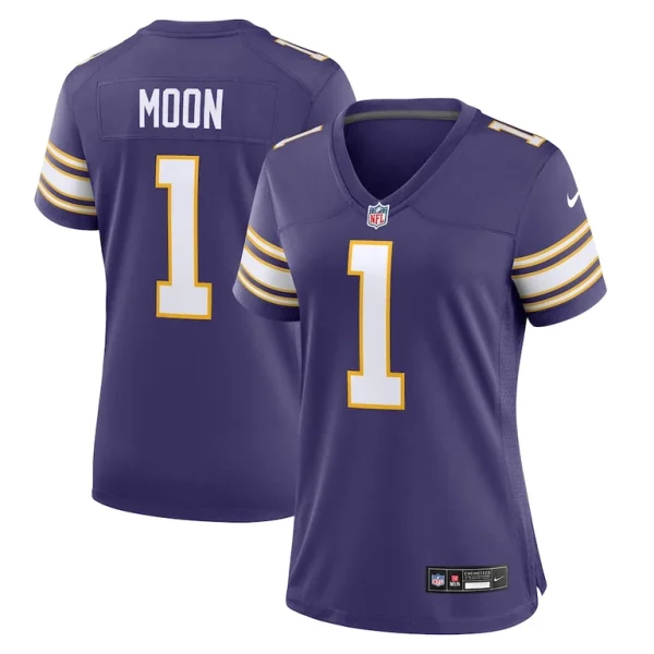 Warren moon minnesota vikings nike womens classic retired player game jersey Purple