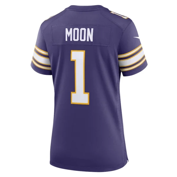 Warren moon minnesota vikings nike womens classic retired player game jersey Purple L