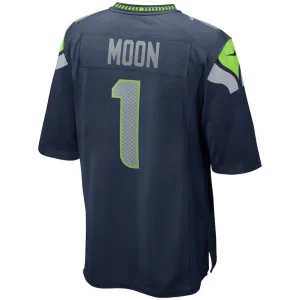 Warren moon seattle seahawks nike game retired player jersey College navy L