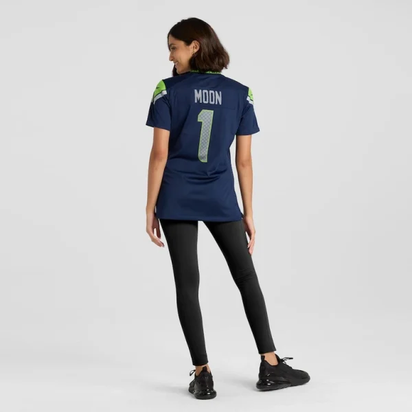 Warren moon seattle seahawks nike womens game retired player jersey College navy 2XL