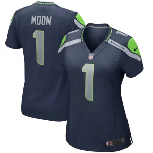 Warren moon seattle seahawks nike womens game retired player jersey College navy