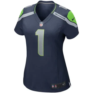 Warren moon seattle seahawks nike womens game retired player jersey College navy M