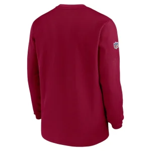 Washington commanders nike 2023 sideline throwback heavy brushed waffle long sleeve top Burgundy L
