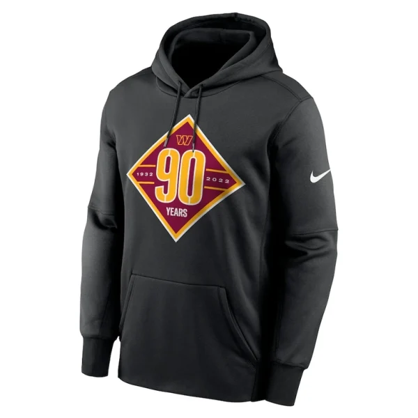 Washington commanders nike 90th anniversary therma performance pullover hoodie Black M