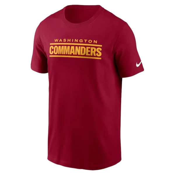 Washington commanders nike primetime wordmark essential t shirt Burgundy M