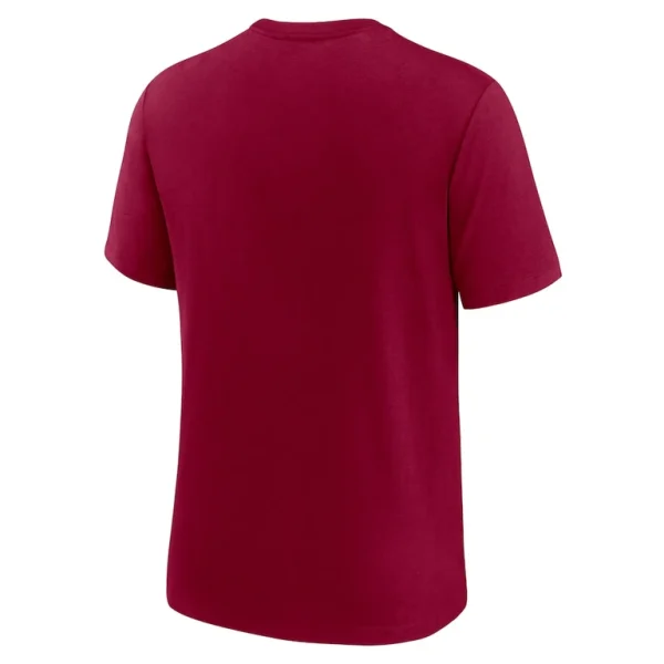 Washington commanders nike rewind logo tri blend t shirt Burgundy L