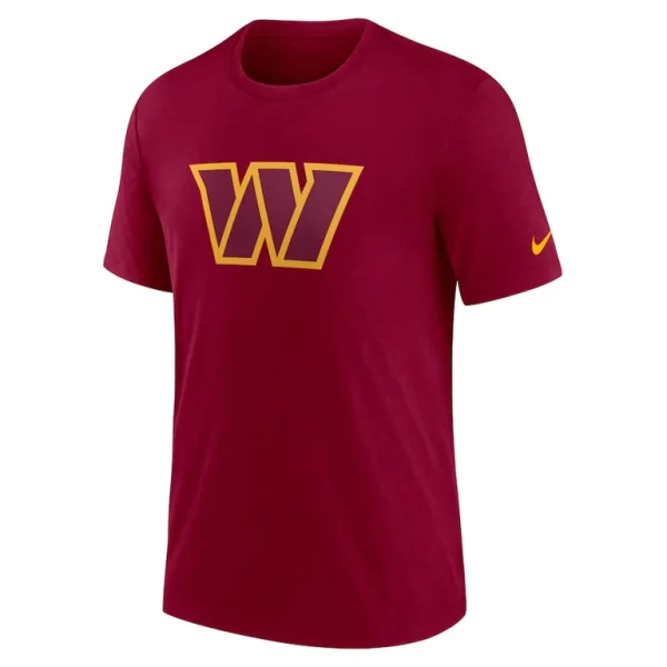 Washington commanders nike rewind logo tri blend t shirt Burgundy M