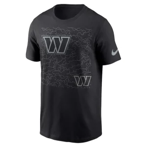 Washington commanders nike rflctv t shirt Black L