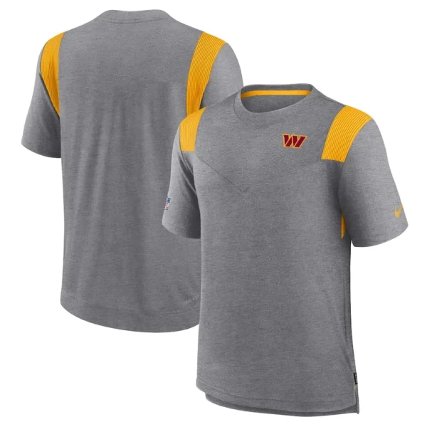 Washington commanders nike sideline tonal logo performance player t shirt Charcoal