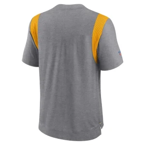 Washington commanders nike sideline tonal logo performance player t shirt Charcoal L