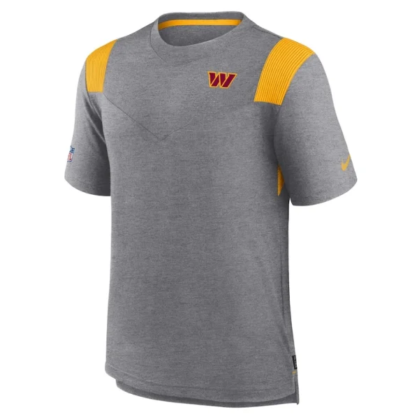 Washington commanders nike sideline tonal logo performance player t shirt Charcoal M